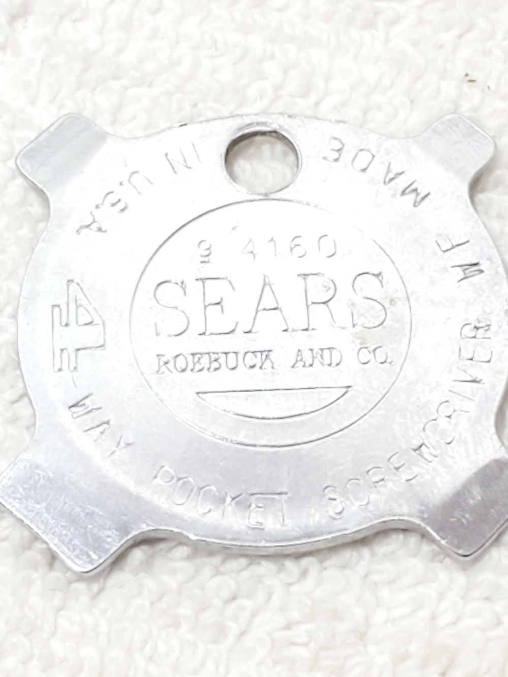 Vintage Sears Roebuck Craftsman 4-Way Pocket Screwdriver Keychain Made in USA
